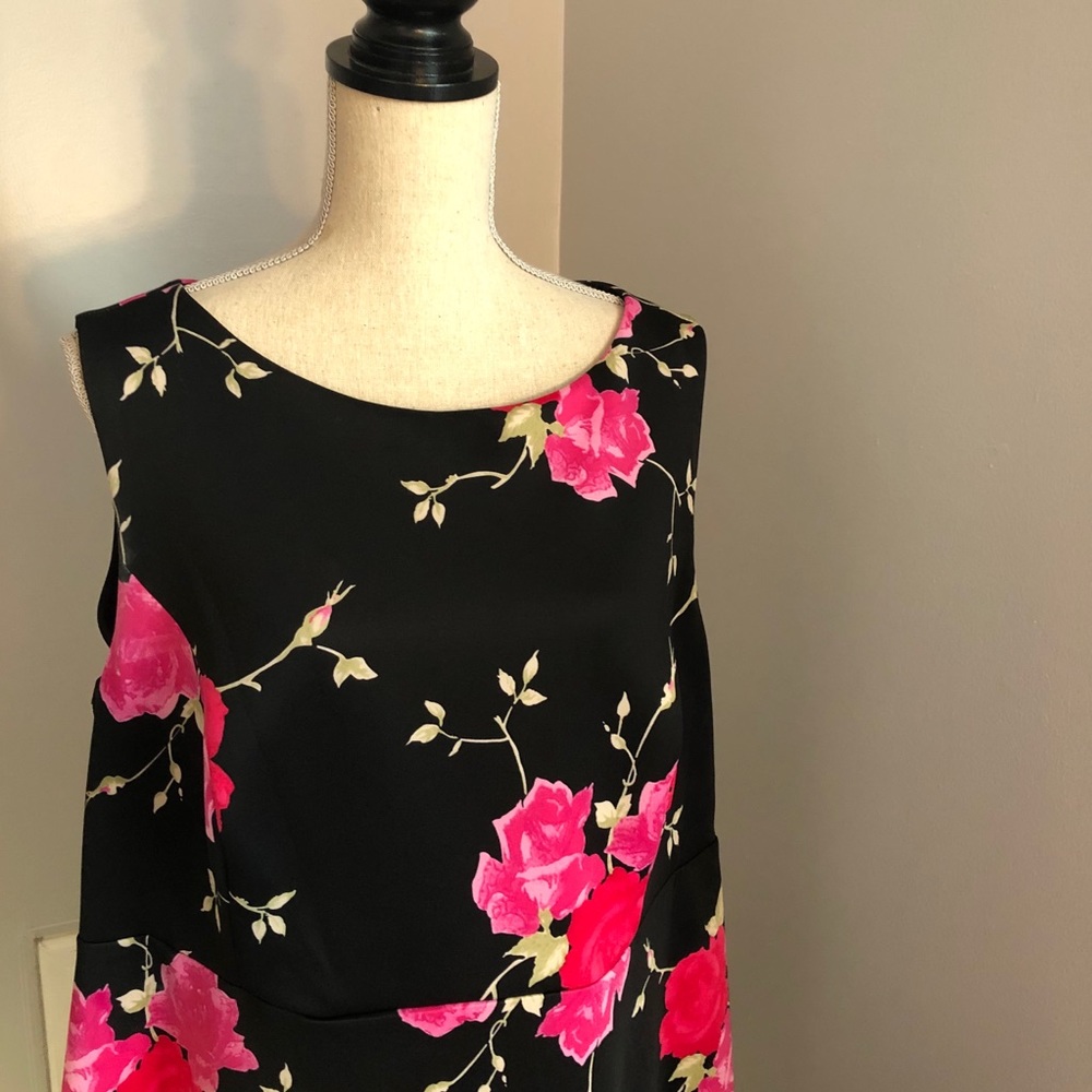 Betsy Johnson Floral Fit & Flare Scuba Dress  18